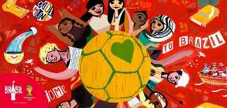 H Coca-Cola αποκάλυψε την Happiness Flag στον εναρκτήριο αγώνα του 2014 FIFA World Cup™!