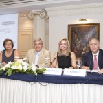 Το πάνελ των ομιλητών. Από αριστερά : η κ. Μ. Αντωνάκη, Γεν. Διευθύντρια ΕΑΕΕ, ο κ. Ν. Κανελλόπουλος, Γ.Γ. Υπουργείου Δικαιοσύνης, η κ. Ν. Σταυρογιάννη, Πρόεδρος της Επιτροπής Νομικής Προστασίας της ΕΑΕΕ και ο κ. Γ. Καραβίας, Πρόεδρος ΣΕΜΑ