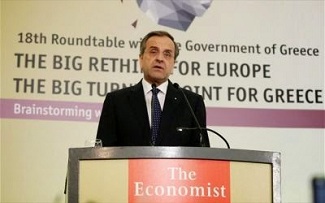 Ο Πρωθυπουργός Αντώνης Σαμαράς στο The Economist Roundtable