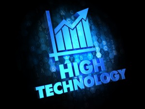 High Technology on Dark Digital Background.