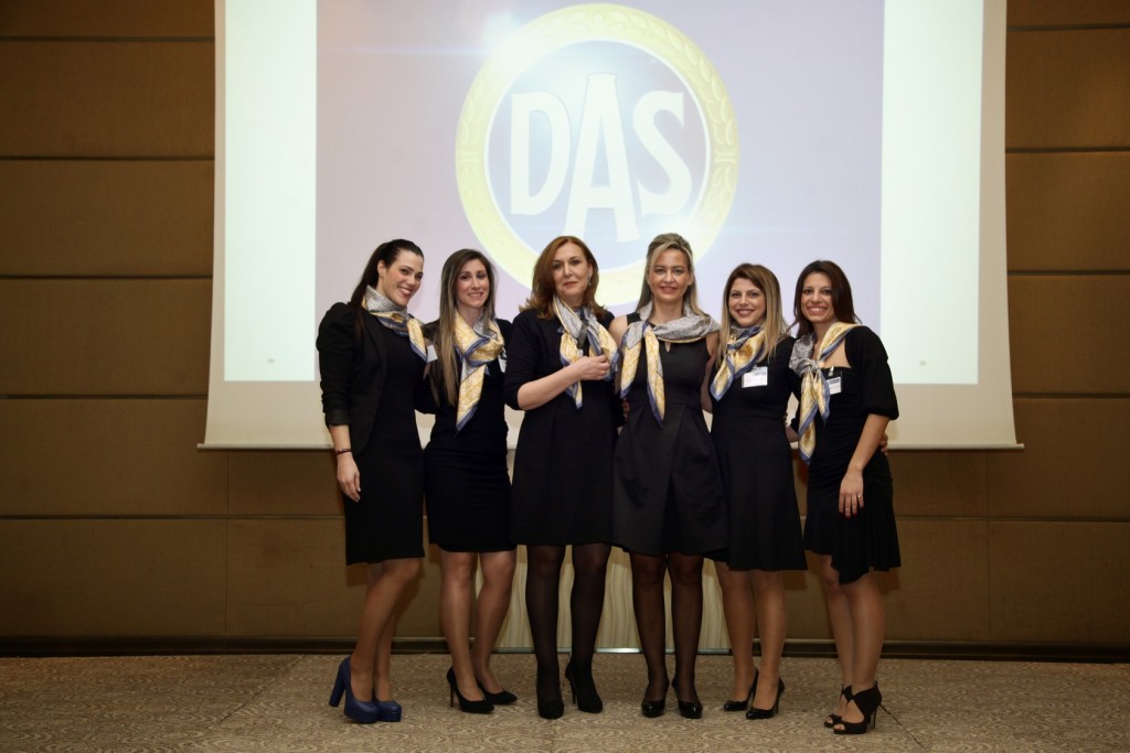 Υποστηρικτική Ομάδα της D.A.S.Hellas (κ. Ε. Καλογήρου, κ. Σ. Φραγκίστα, κ. Ε. Κολοκυθά, κ. Μ. Αναστασοπούλου) με την κ. Ν. Σταυρογιάννη Διευθύνουσα Σύμβουλος της D.A.S. Hellas και την κ. Κ. Ρέπα (Οικονομική Διεύθυνση της D.A.S.Hellas).