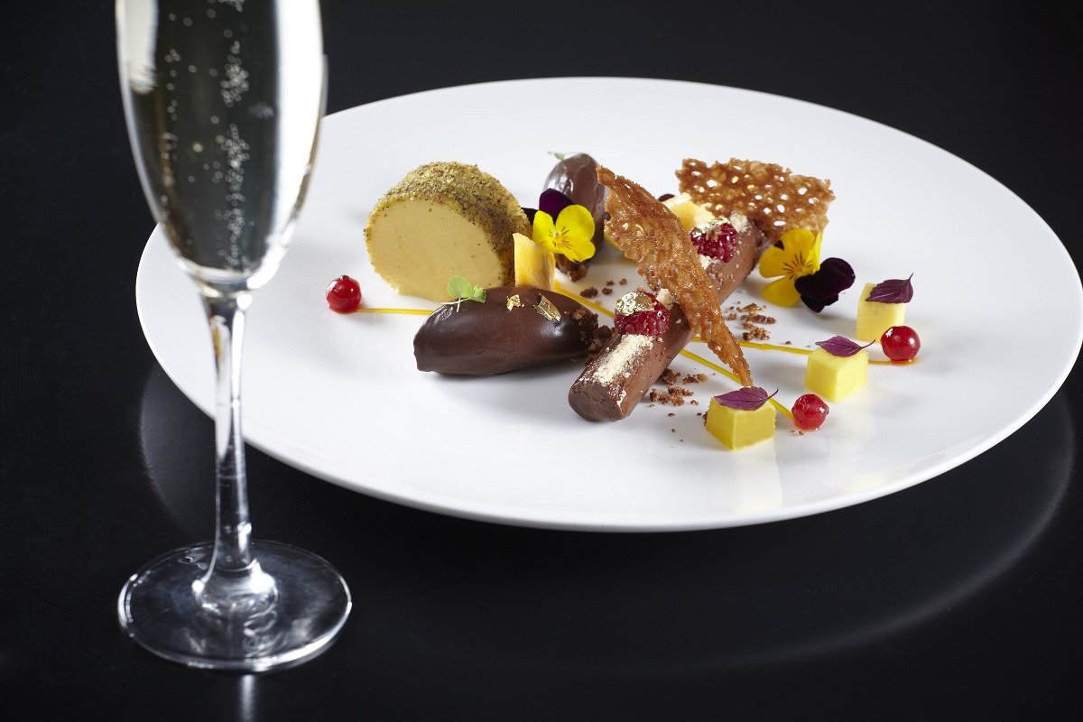 Valhrona Chocolate Cylinder Hilton