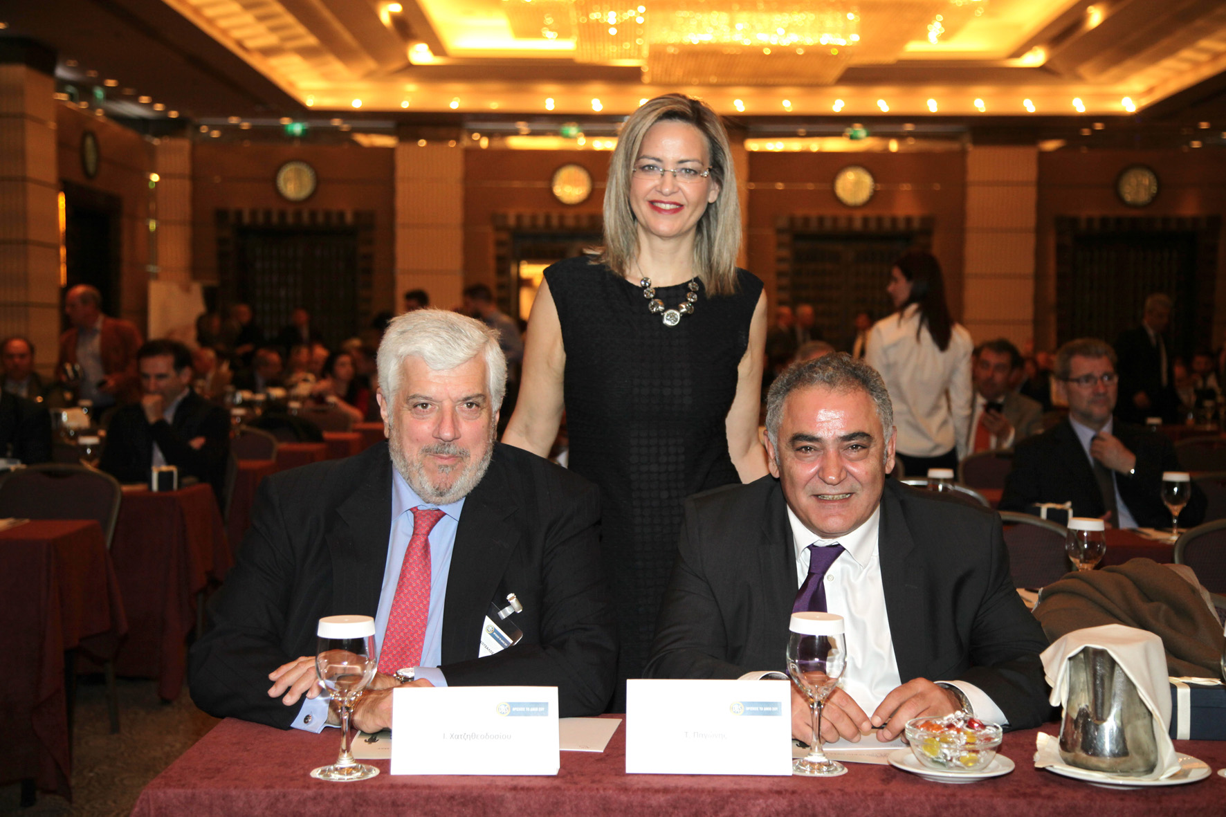 ο κ. Γεώργιος Κώτσαλος, η κ. Νάντια Σταυρογιάννη και ο κ. Ιωάννης Χατζηθεοδοσίου