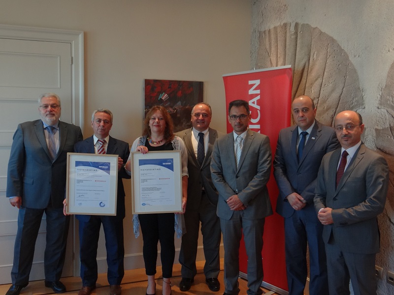 Πιστοποίηση με ΙSΟ 9001 και ISO 39001 για την ΙΝΤΕRAMERICAN Βοήθειας, από την TÜV HELLAS