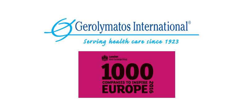 Η Γερολυμάτος International ΑΕΒΕ στη λίστα “1000 companies to inspire Europe”