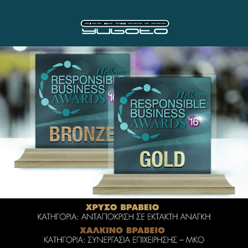 Διπλή Διάκριση για τη Yuboto στα Βραβεία EKE 2016