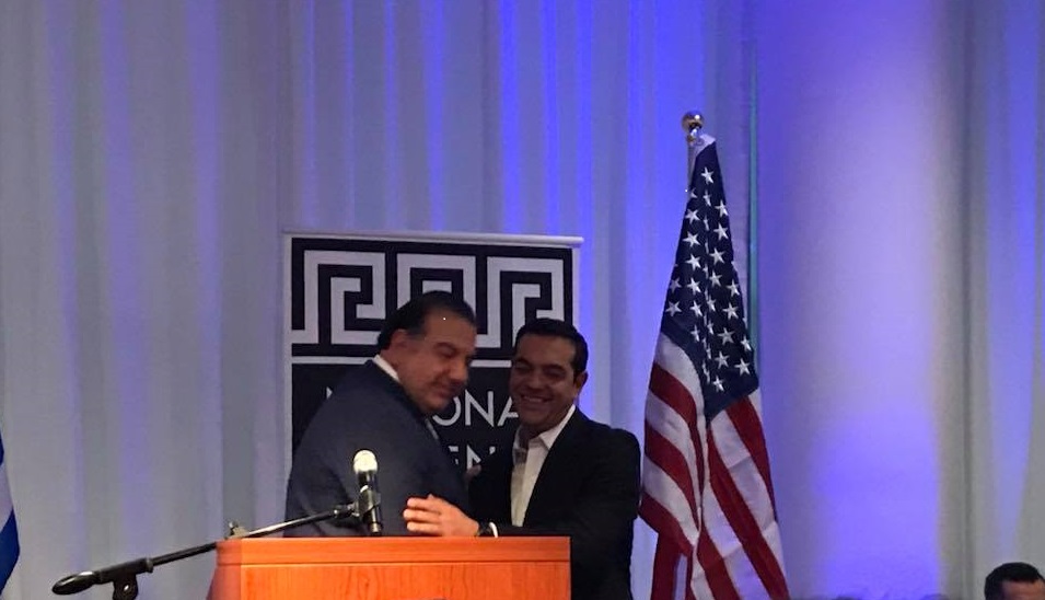 Συνάντηση του Τσίπρα με ομογενείς και τον J. Koudounis