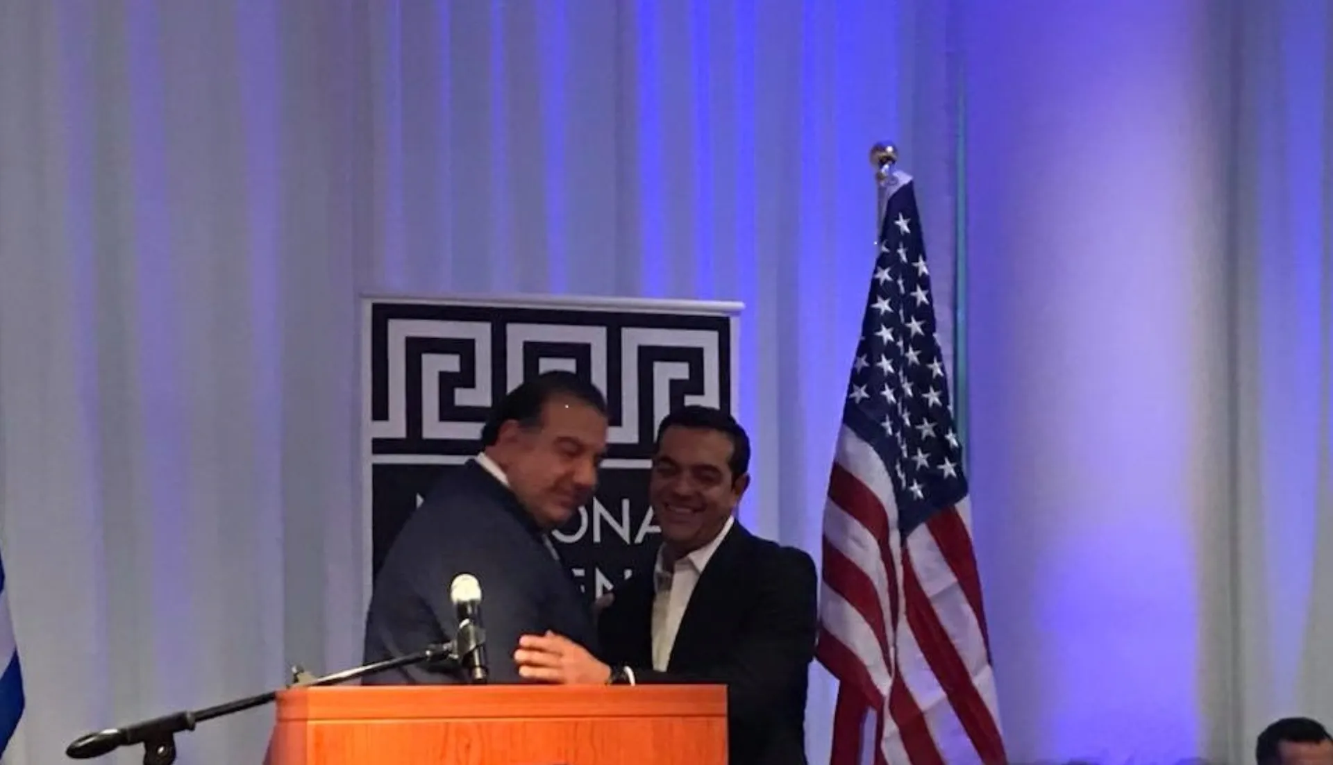 Συνάντηση του Τσίπρα με ομογενείς και τον J. Koudounis