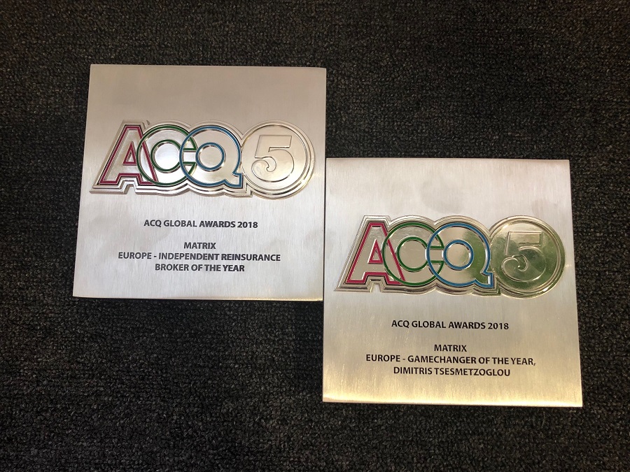 MATRIX: Δύο κορυφαίες διακρίσεις στα ACQ5 Global Awards 2018