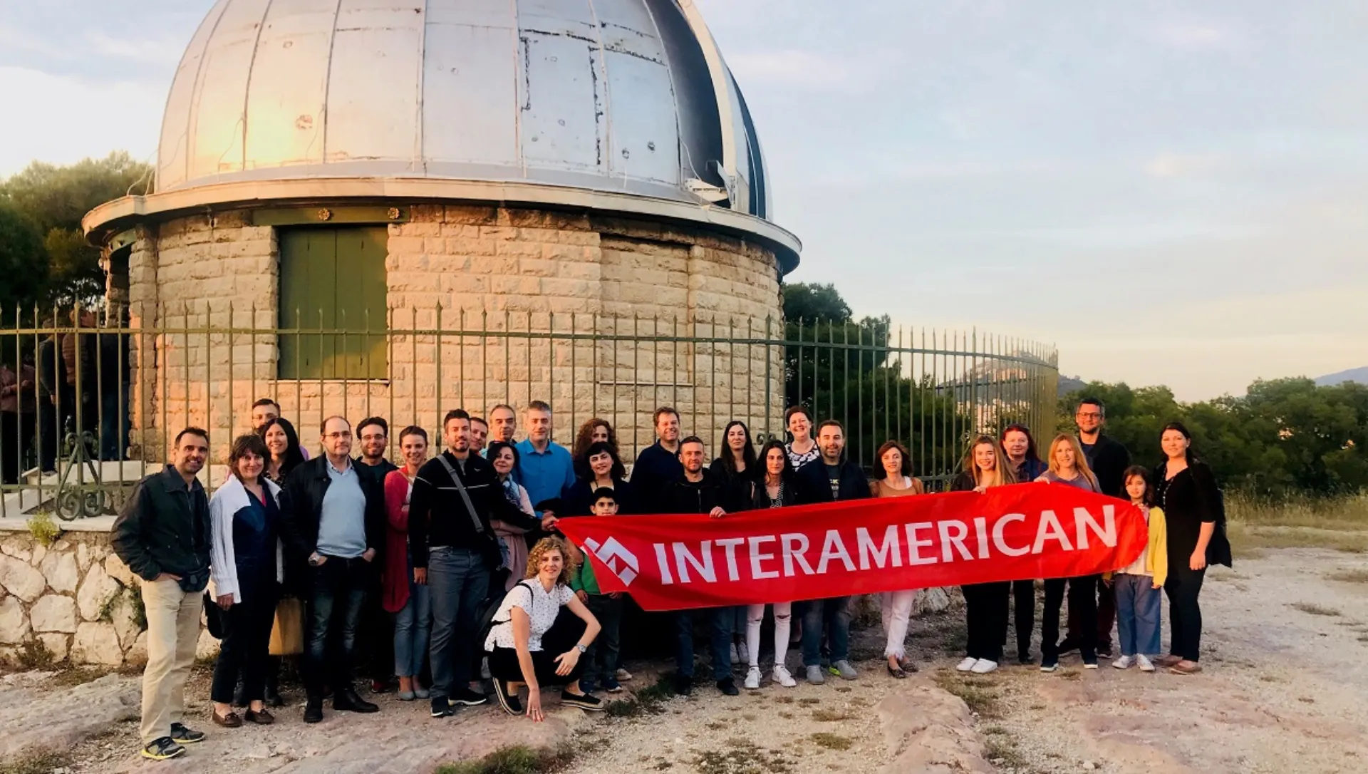 Οι εργαζόμενοι της INTERAMERICAN στο Αστεροσκοπείο Αθηνών