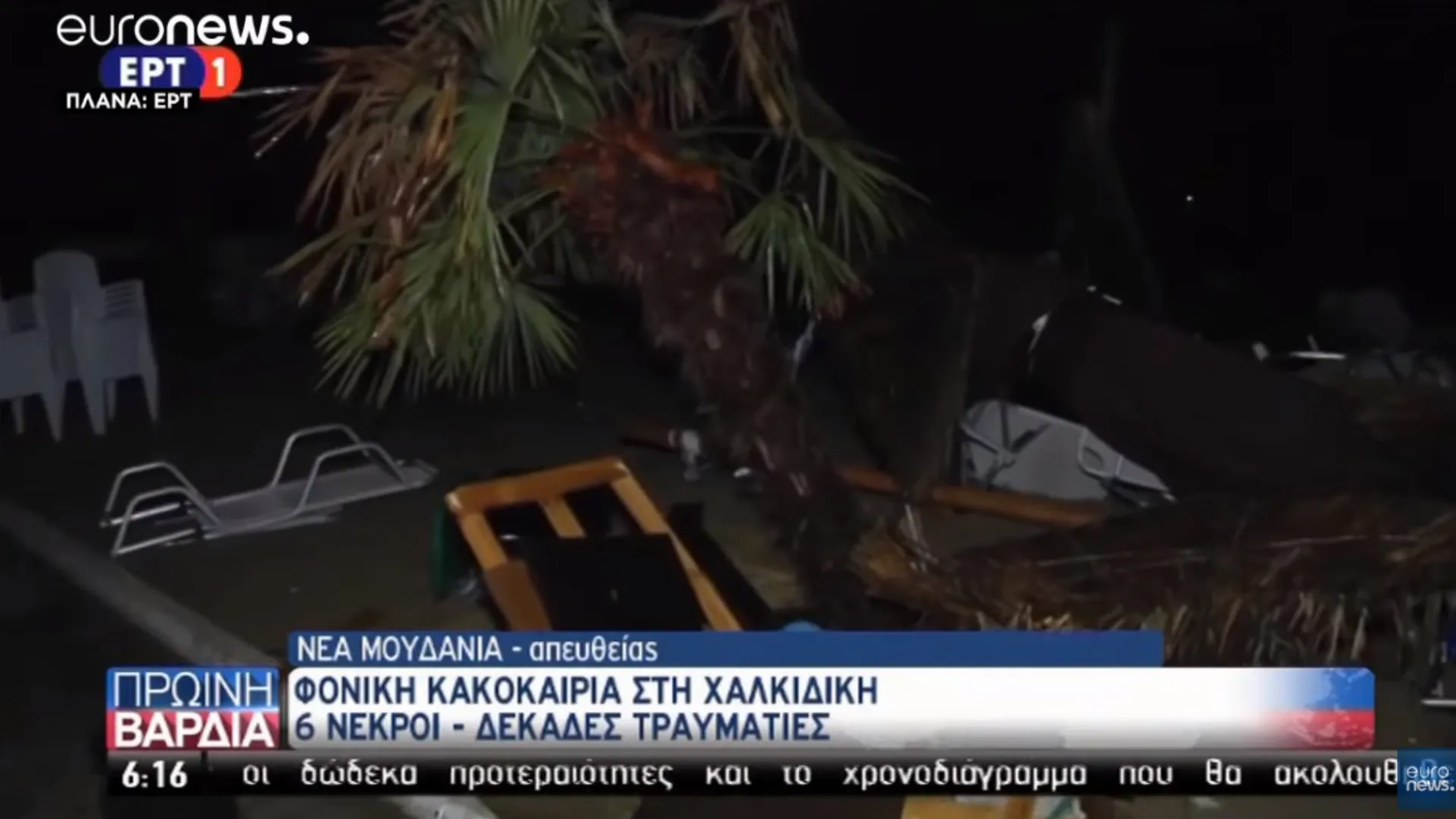 Video: Τραγωδία στη Χαλκιδική – Έξι νεκροί, 108 τραυματίες, ένας αγνοούμενος από την κακοκαιρία