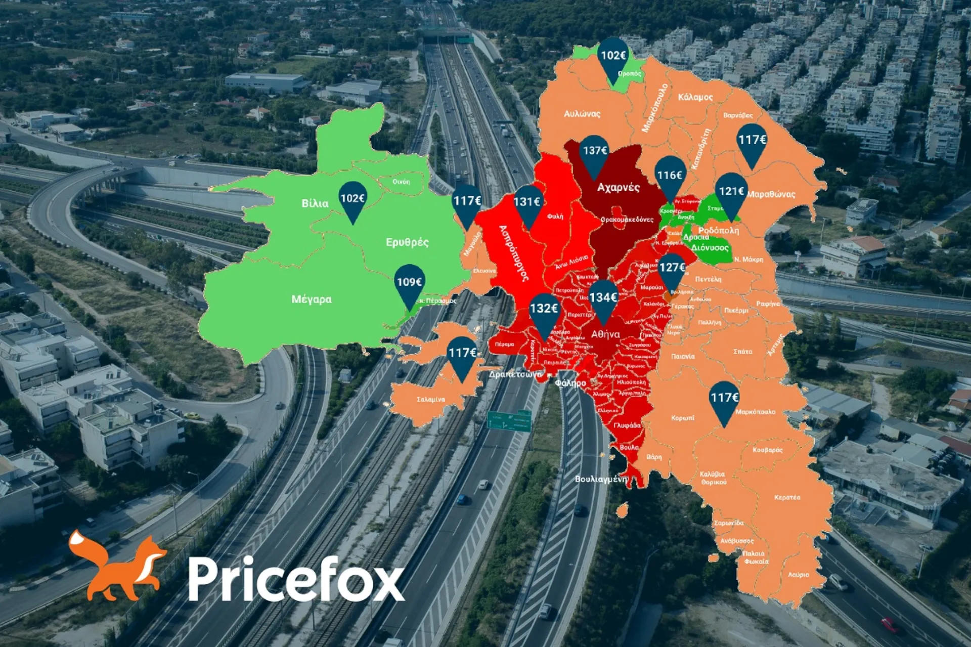 Έρευνα Pricefox.gr: Ποιες περιοχές της Αττικής έχουν «τσιμπημένα» ασφάλιστρα αυτοκινήτου;