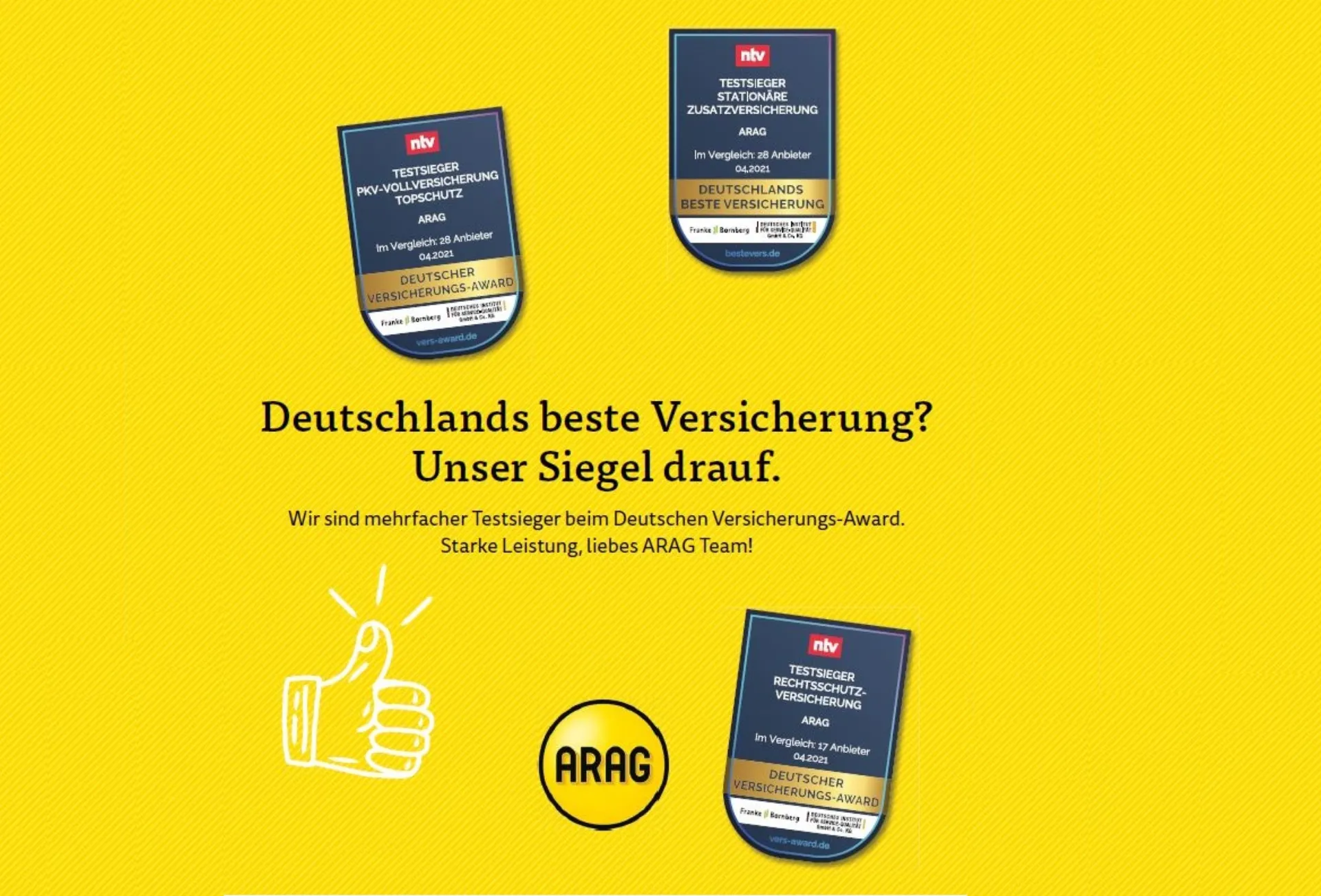 Στην ARAG το βραβείο για το καλύτερο προϊόν Νομικής Προστασίας στη Γερμανία