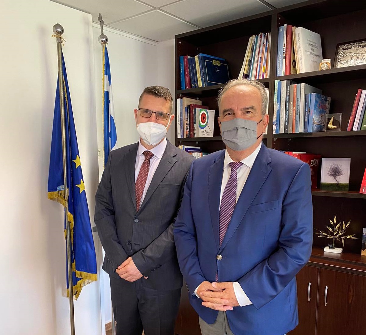 Συνάντηση της διοίκησης της Euroins με τον Ν. Παπαθανάση