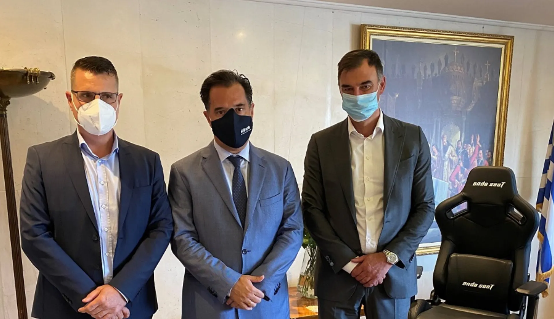 Με τον Α. Γεωργιάδη συναντήθηκε η διοίκηση του ομίλου Eurohold και της Euroins