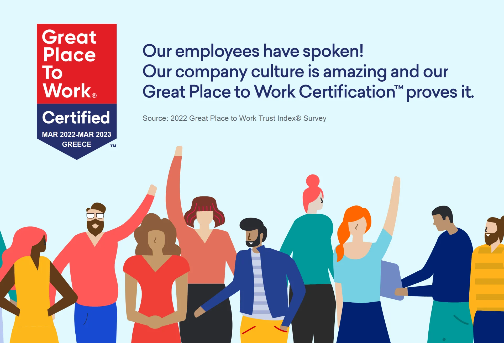 Η MEGA BROKERS πιστοποιήθηκε ως Great Place to Work®