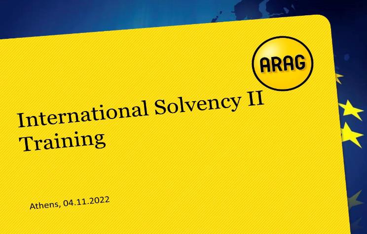 Διεθνές Solvency II Training του ομίλου της ARAG στην Αθήνα