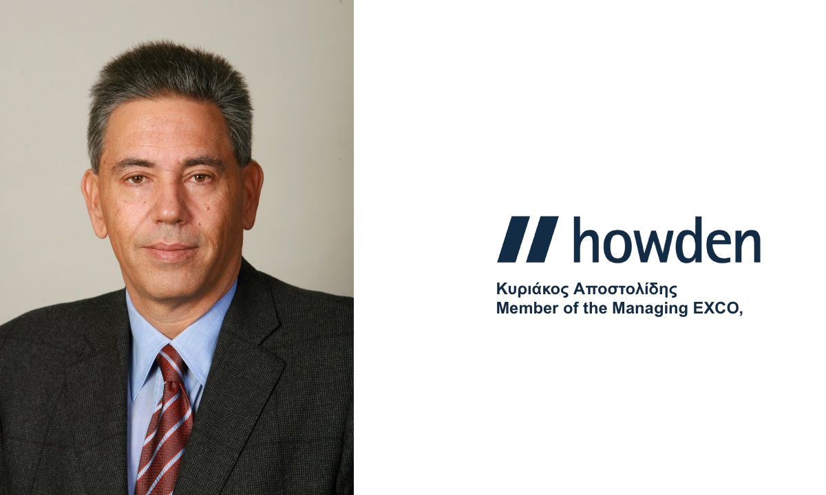 howden: Ο Κ. Αποστολίδης, επικεφαλής  Ανάπτυξης Εργασιών Ελλάδας & Κύπρου
