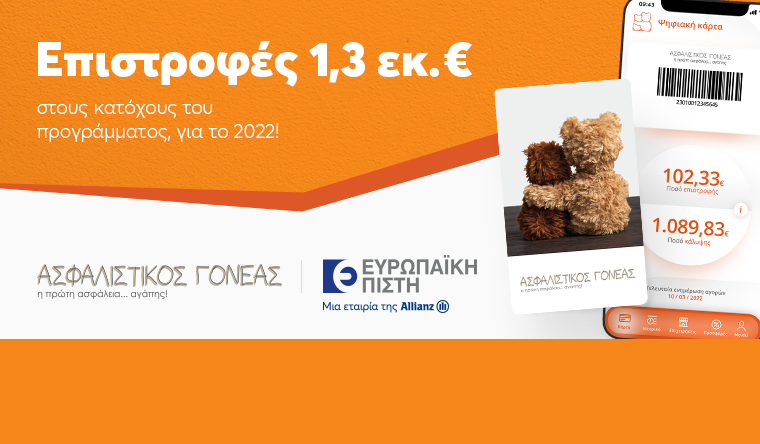 Ασφαλιστικός Γονέας: Στο 1,3 εκ. ευρώ η επιστροφή ασφαλίστρων για το 2022