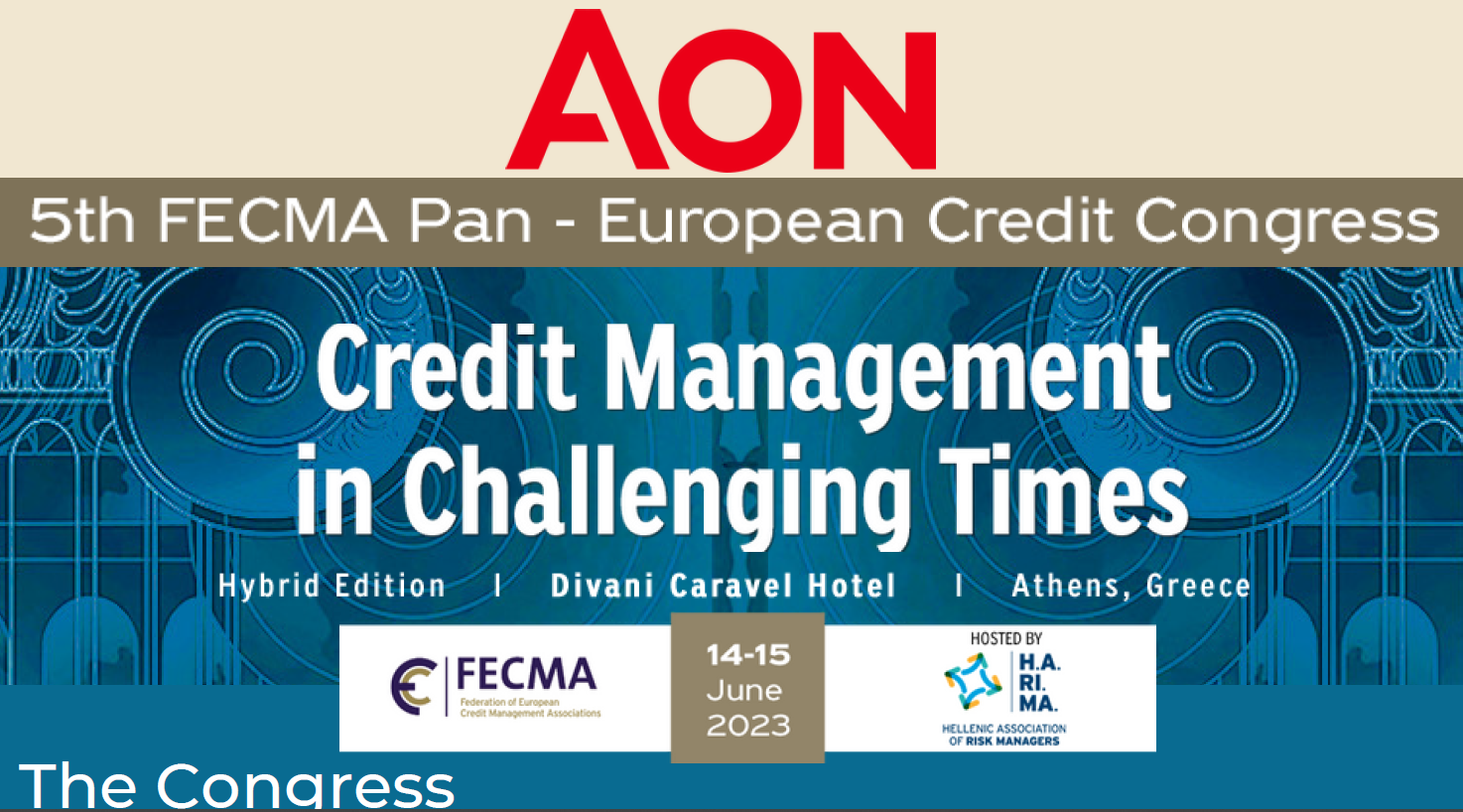 Η Aon χορηγός στο 5th FECMA Pan – European Credit Congress