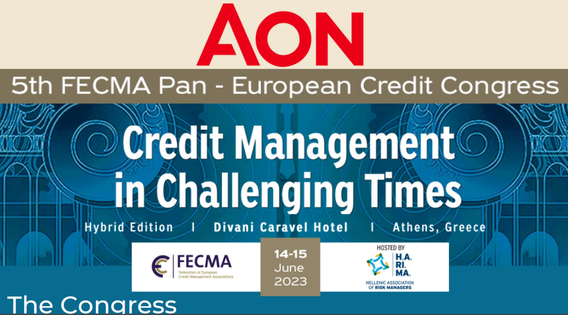 Η Aon χορηγός στο 5th FECMA Pan – European Credit Congress