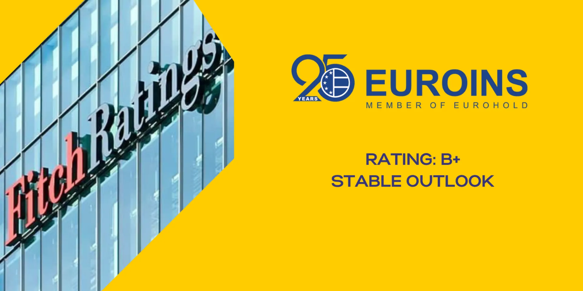 Fitch Ratings: Η έξοδος από τη ρουμανική αγορά δεν έχει αποδυναμώσει τη θέση της Euroins Insurance Group