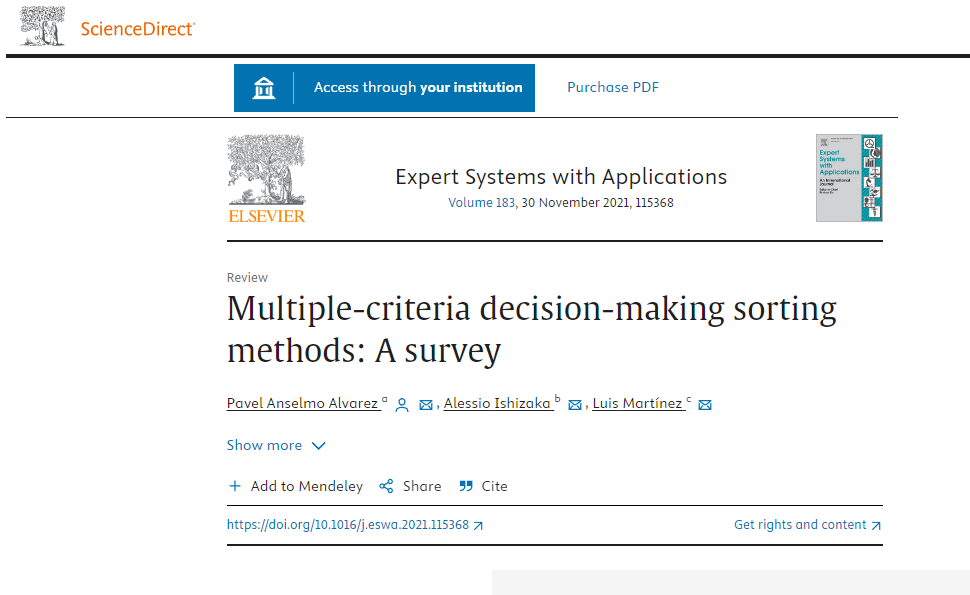 Παγκόσμια Διάκριση: Αποφάσεις Ταξινόμησης με Πολλαπλά Κριτήρια