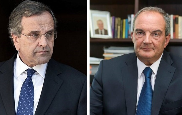 K. Καραμανλής & A. Σαμαράς στην εκδήλωση του Γ. Χατζηθεοδοσίου