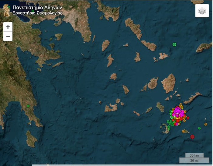 Εργαστήριο Σεισμολογίας του ΕΚΠΑ: Παρακολουθεί σε πραγματικό χρόνο τη σεισμική δραστηριότητα στη Σαντορίνη