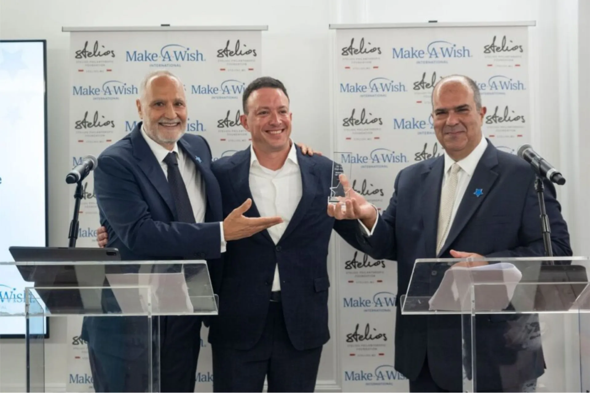 Στο Μονακό Sir St. Haji-Ioannou, Κ. Αντωνόπουλος και Luciano Manzo στηρίζοντας το Make-A-Wish             