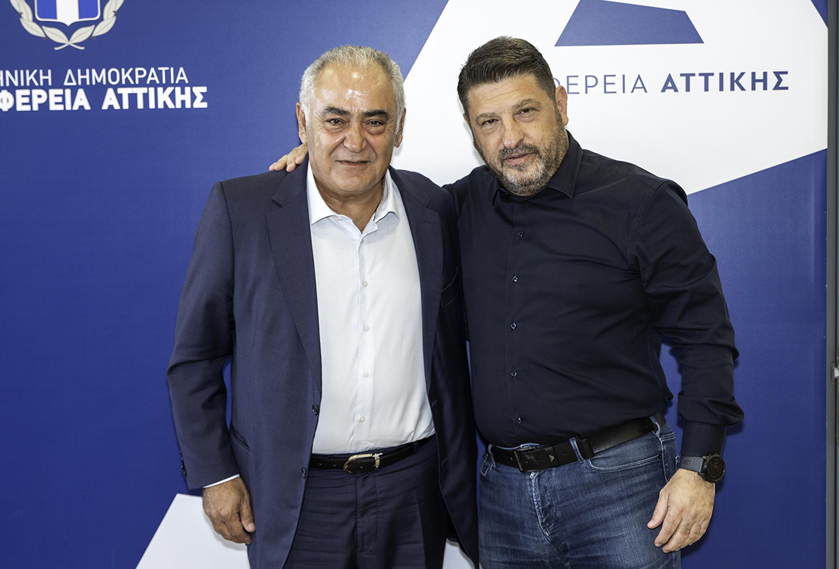 Συνάντηση εργασίας του Προέδρου του ΕΕΑ, Γ. Χατζηθεοδοσίου με τον Περιφερειάρχη Αττικής, Ν. Χαρδαλιά