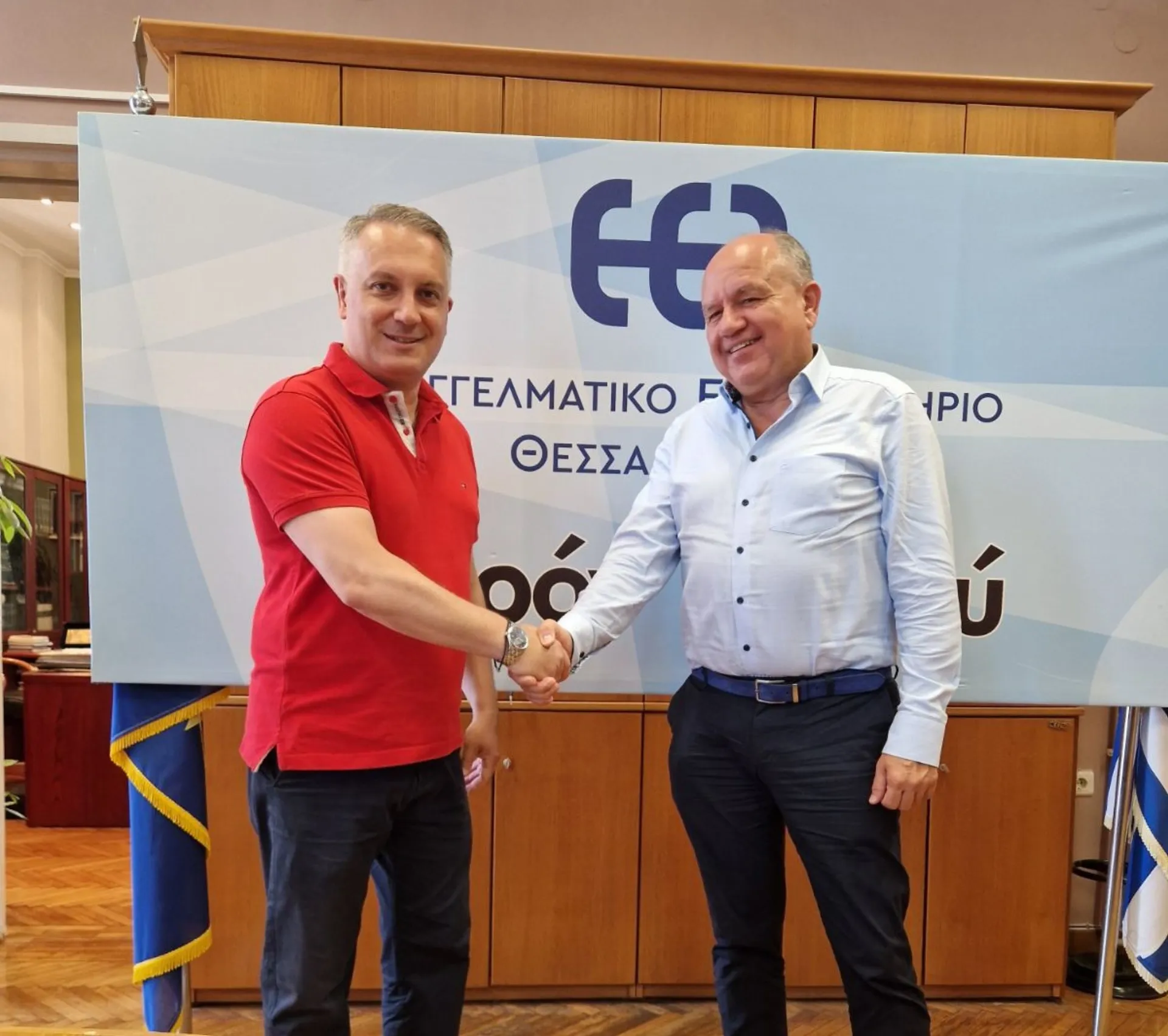 Συνάντηση Μερελή – Δρ. Μπεκιάρη στο ΕΕΘ για σύνδεση της έρευνας με την επιχειρηματικότητα