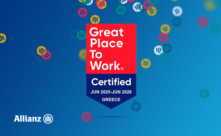 Η Allianz πιστοποιείται ως Great Place Τo Work® – Certified
