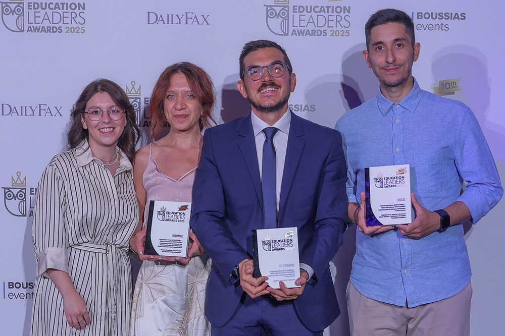 1 Platinum, 1 Gold και 1 Bronze βραβείo για το Εκπαιδευτικό Κέντρο της ΙΝΤΕΡΣΑΛΟΝΙΚΑ στα Education Leaders Awards 2025